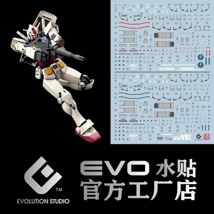 HG 1/144 RX-78-2 GUNDAM [BEYOND GLOBAL] EVO Water Decal