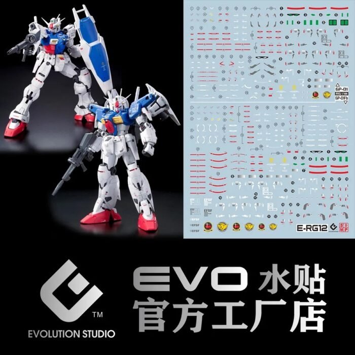 RG 1/144 Gundam GP01+FB  EVO Water Decal