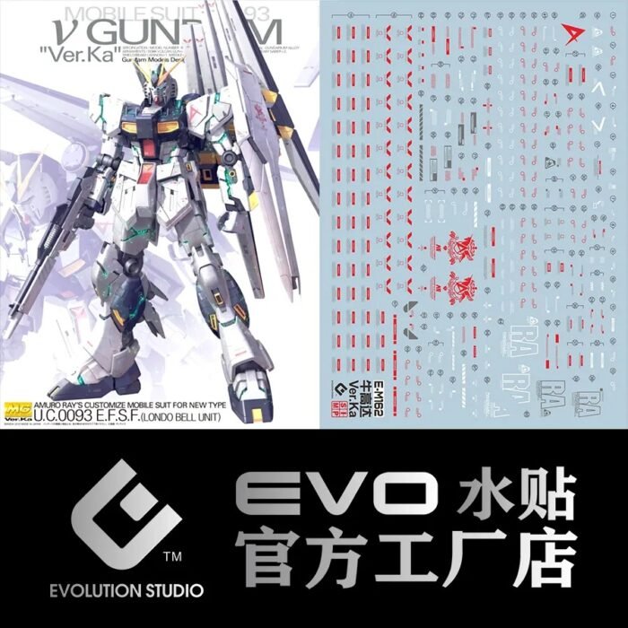 MG 1/100 Nu Gundam Ver.Ka EVO Water Decal