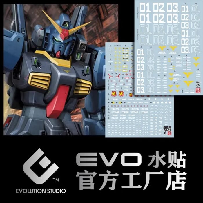 PG 1/60 Gundam RX-178 MK II Titans Ver. 1/60 EVO Water Decal