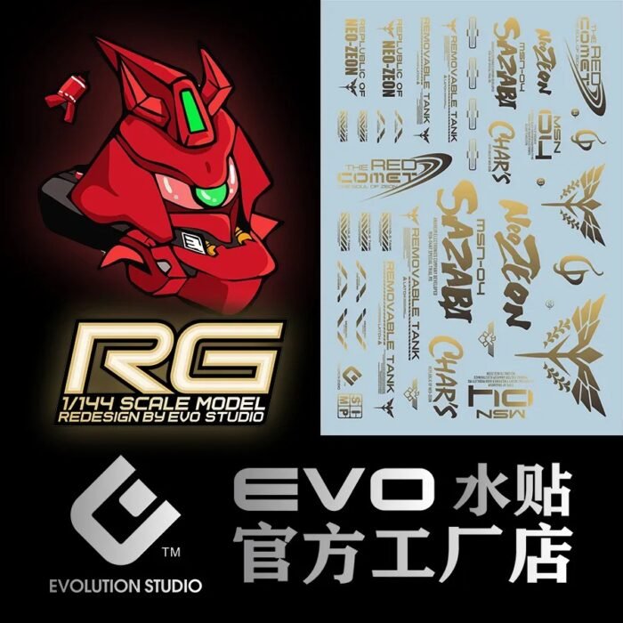 RG 1/144 #29 SAZABI EVO Water Decal