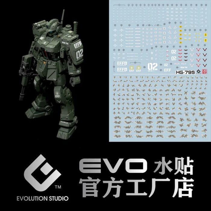 HG 1/144 GM SPARTAN  EVO Water Decal