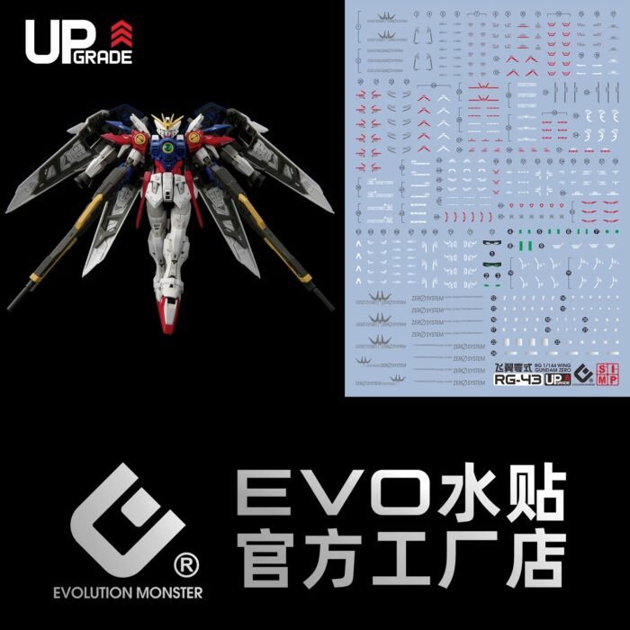 RG 1/144 WING GUNDAM ZERO EVO Water Decal