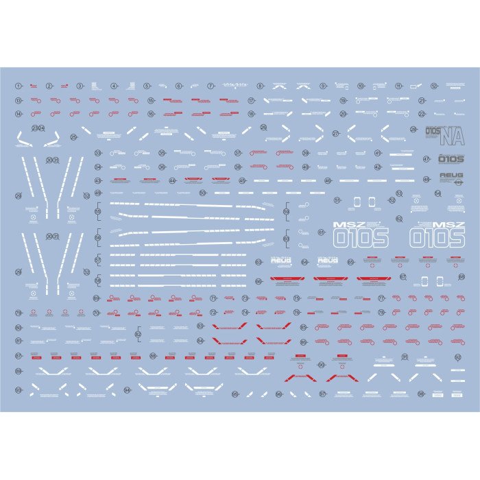 Alternative view of MG 1/100 FULL ARMOR ZZ GUNDAM Ver.ka EVO Water Decal
